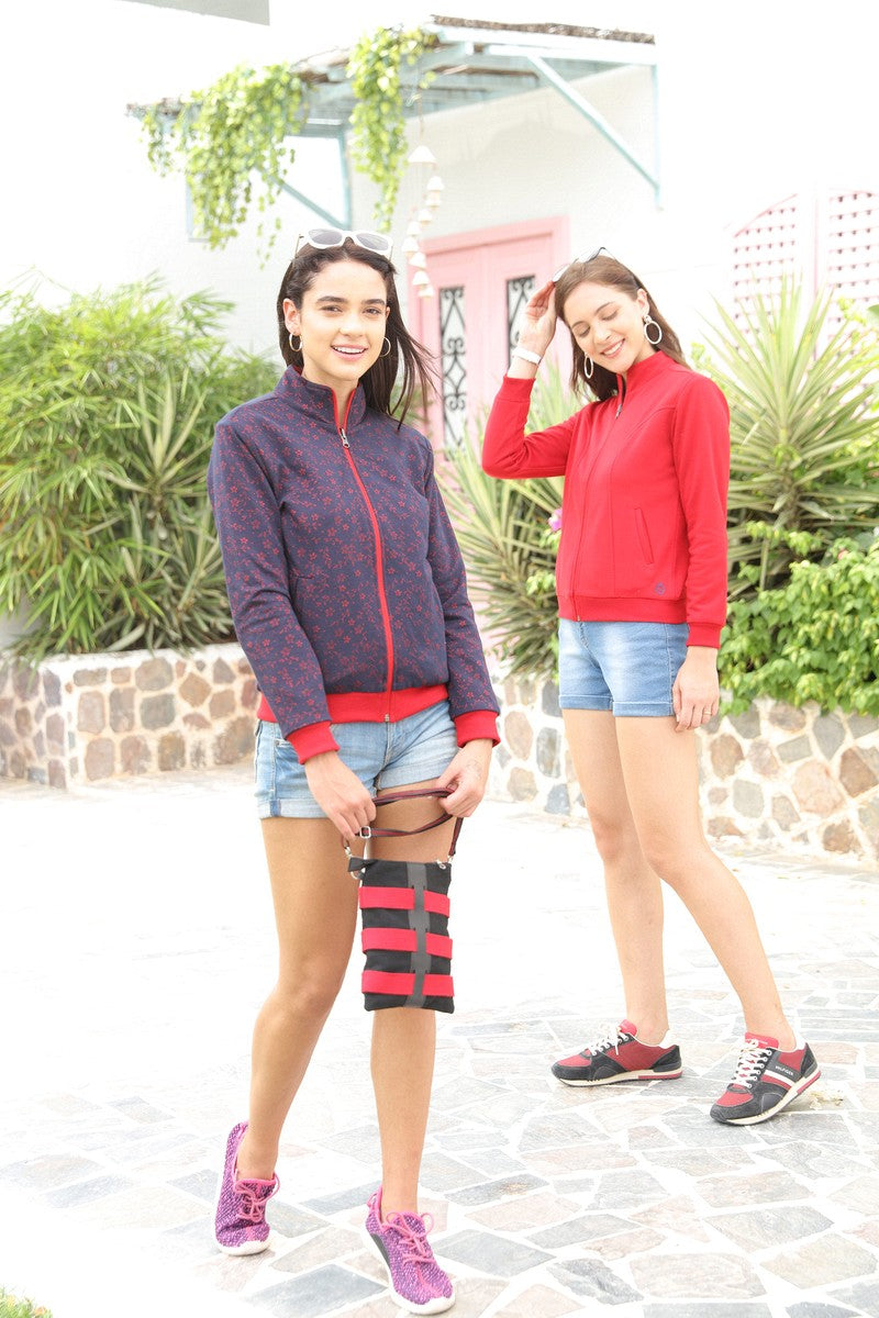 31798 - Red Navy Reversible Sweat Shirt