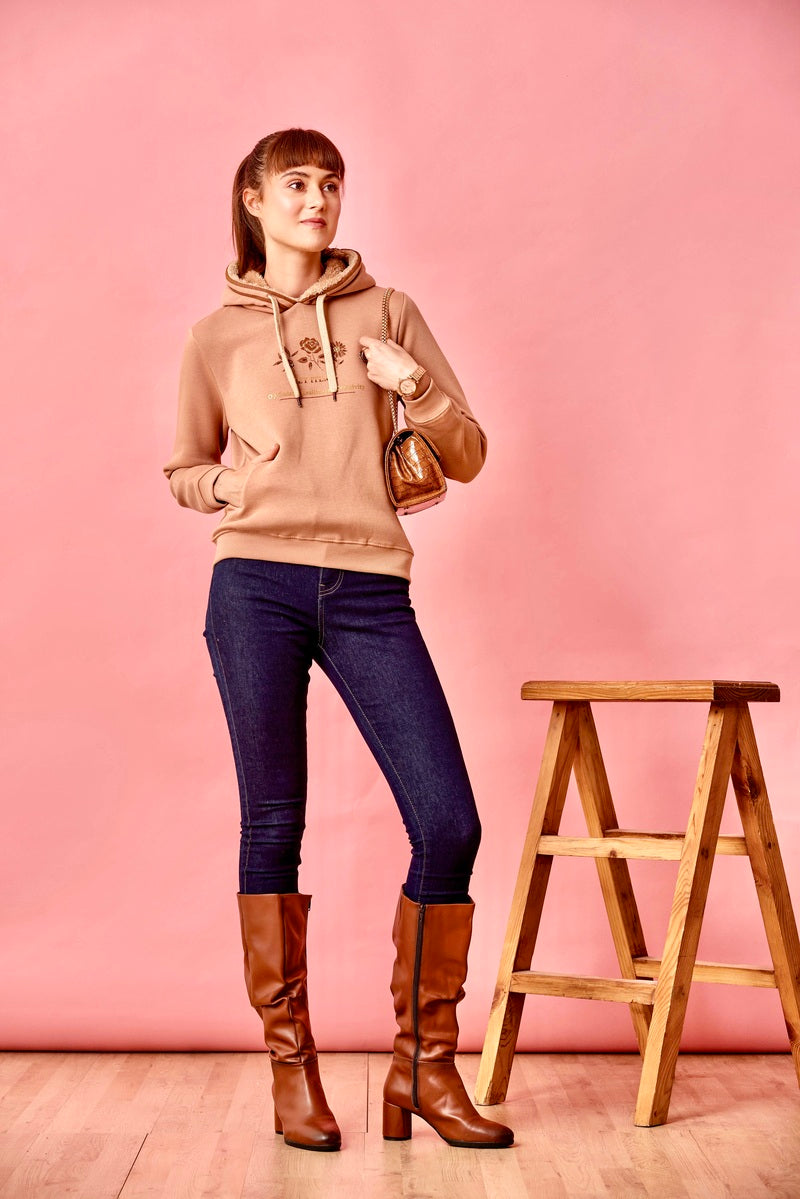 Light Brown Hoodie Sweat Shirt