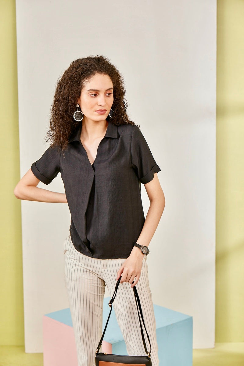 33227 - V Neck Collar Top