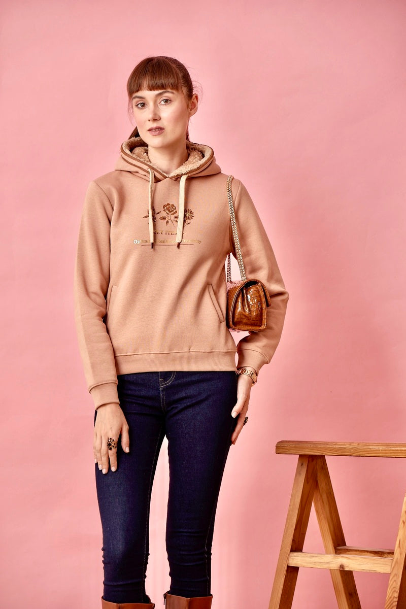 Light Brown Hoodie Sweat Shirt