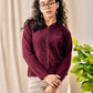 Wine Basic Super Soft Sweat Shirt