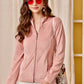 32698 - Pink Super Soft Zipper Sweat Shirt