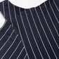 99421 - Navy - Round Neck Knitted Cotton Dress